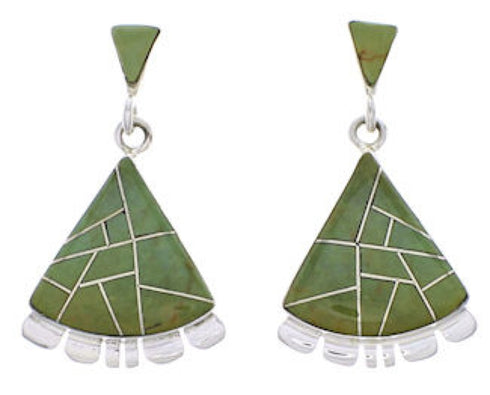 Genuine Sterling Silver Jewelry Turquoise Southwest Earrings PX32134