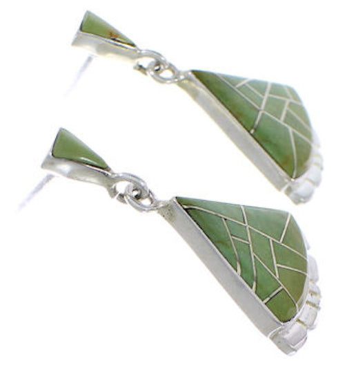 Genuine Sterling Silver Jewelry Turquoise Southwest Earrings PX32134