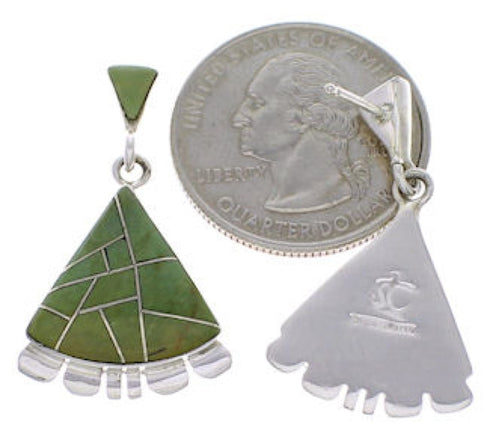 Genuine Sterling Silver Jewelry Turquoise Southwest Earrings PX32134