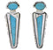 Southwestern Silver And Turquoise Earrings PX32189