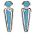Southwestern Silver And Turquoise Earrings PX32189