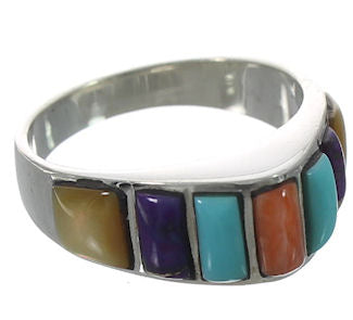 Multicolor Authentic Sterling Silver Ring