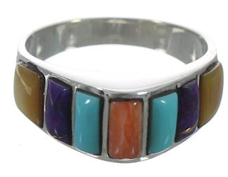 Multicolor Authentic Sterling Silver Ring