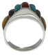 Multicolor Inlay Sterling Silver Southwest Ring