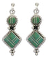 Sterling Silver Turquoise Inlay Post Dangle Earrings FX31051