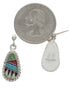 Authentic Sterling Silver Southwest Multicolor Post Earrings FX31138
