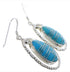 Sterling Silver Turquoise Inlay Earrings FX31876