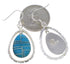 Sterling Silver Turquoise Inlay Earrings FX31876