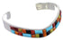 Southwestern Turquoise Multicolor Inlay Silver Cuff Bracelet MX27809