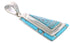 Turquoise Sterling Silver Slide Pendant WX42428