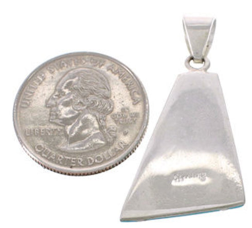 Turquoise Sterling Silver Slide Pendant WX42428