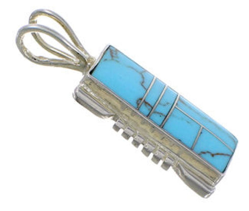 Turquoise Sterling Silver Pendant EX43284