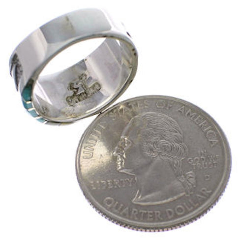 Sterling Silver Southwest Multicolor Ring Size 5-1/4 JX38396