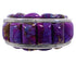 Sterling Silver Southwest Magenta Turquoise Ring Size 8-3/4 JX38741