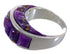 Sterling Silver Southwest Magenta Turquoise Ring Size 8-3/4 JX38741
