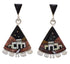 Nave American Pueblo Design Multicolor Post Dangle Earrings PX31434