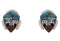 Multicolor Native American Village Design Southwest Earrings PX31454