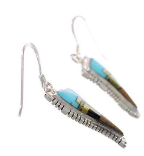 Native American Village Pueblo Design Multicolor Earrings PX31456