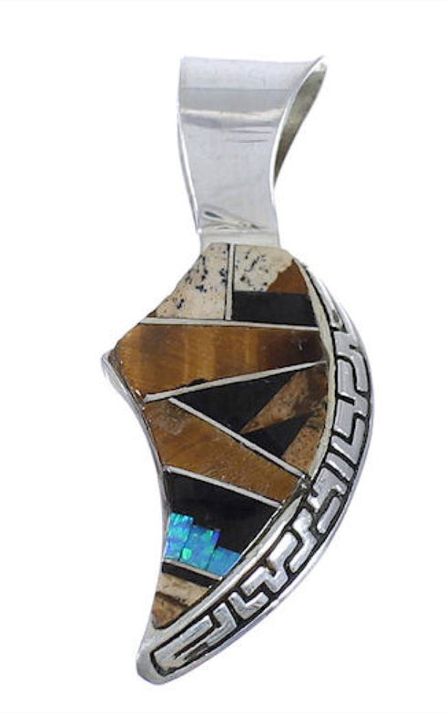 Authentic Sterling Silver Multicolor Slide Pendant WX43061