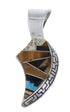 Authentic Sterling Silver Multicolor Slide Pendant WX43061