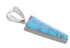 Authentic Sterling Silver Turquoise Opal Pendant WX43068
