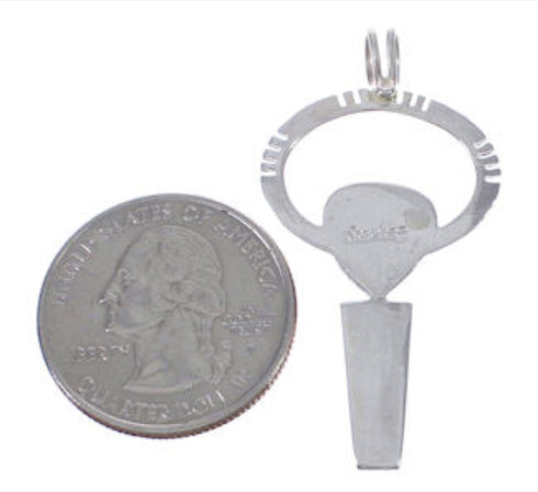 Authentic Sterling Silver Multicolor Inlay Pendant WX43229