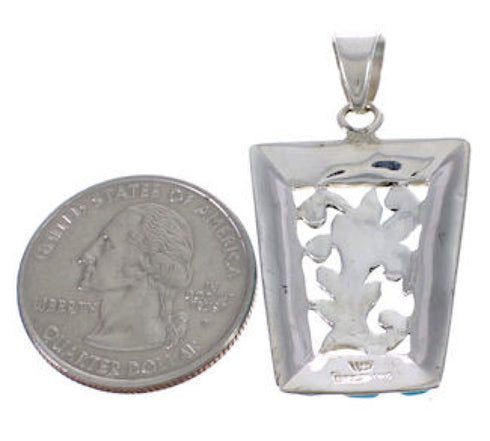Turquoise Sterling Silver Jewelry Pendant PX42575