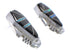 Jet Blue Opal Inlay Jewelry Southwest Post Earrings PX43038