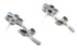 Multicolor Inlay Flower Sterling Silver Post Earrings PX43081
