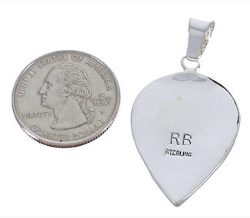 Sterling Silver And Multicolor Slide Pendant PX29223