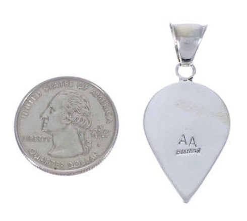 Silver Multicolor Inlay Jewelry Slide Pendant PX29225