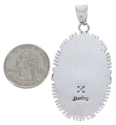 Multicolor Southwest Sterling Silver Pendant PX29237