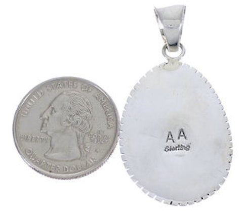 Southwestern Jewelry Multicolor Inlay Slide Pendant PX29254