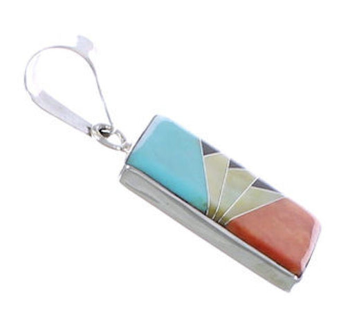 Southwest Jewelry Multicolor Inlay Pendant PX29268