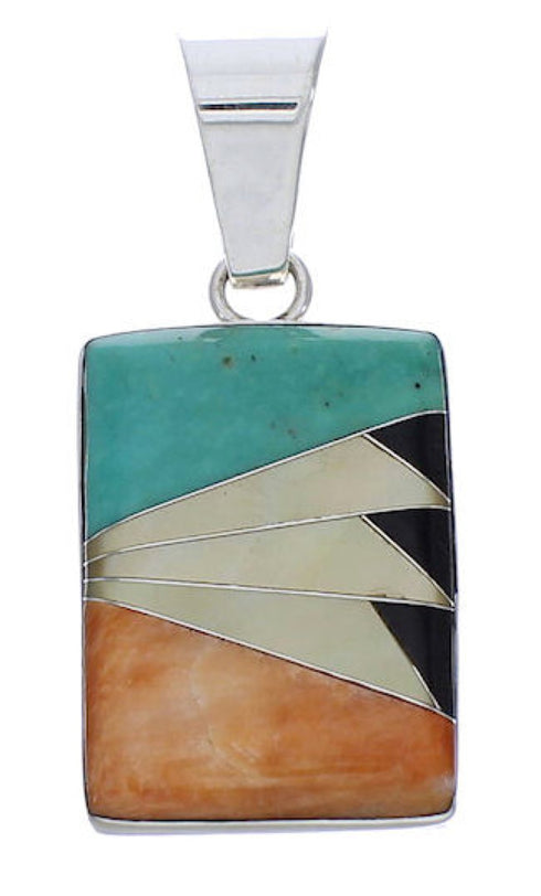 Sterling Silver Multicolor Jewelry Slide Pendant PX29271