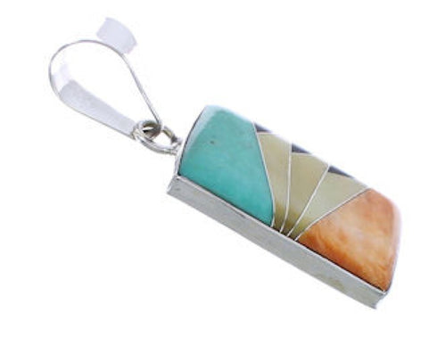 Sterling Silver Multicolor Jewelry Slide Pendant PX29271