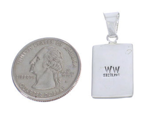 Sterling Silver Southwestern Multicolor Jewelry Slide Pendant PX29272