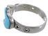 Sterling Silver Turquoise Belt Ring Size 7-1/4 EX51394