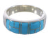 Sterling Silver Southwest Turquoise Ring Size 6-3/4 EX51490