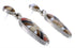 Multicolor And Sterling Silver Jewelry Post Dangle Earrings PX29999