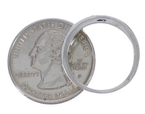 Sterling Silver And Jet Jewelry Ring Size 7-1/4 WX38565