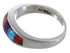 Genuine Sterling Silver Jewelry Multicolor Ring Size 6-3/4 TX38253