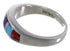 Multicolor Southwest Genuine Sterling Silver Ring Size 6-1/2 TX38257