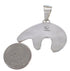 Native American Village Design Bear Multicolor Silver Pendant EX31219