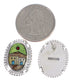 Southwest Multicolor Native American Design Silver Earrings EX31276