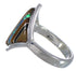 Multicolor Inlay Sterling Silver Jewelry Ring Size 8-1/4 UX34301