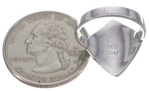 Genuine Sterling Silver Turquoise Inlay Ring Size 5 UX34307