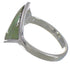 Southwestern Sterling Silver Turquoise Inlay Ring Size 6-1/4 UX34318