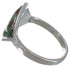 Southwest Sterling Silver And Turquoise Inlay Ring Size 8-1/2 UX34329
