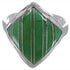 Southwest Sterling Silver Turquoise Inlay Ring Size 7-1/4 UX34335